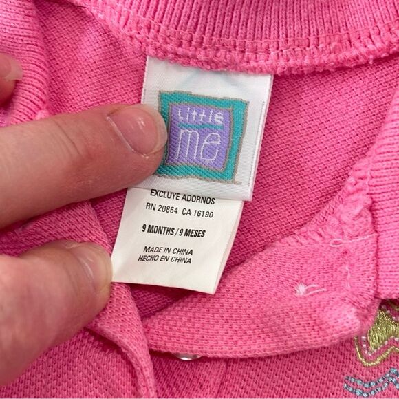 Little Me | Infant Girls Sleeveless Polo Shirt Fish Print Pants Summer Outfit 9M - Picture 5 of 12